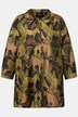 Jas, jacquard patroon, overhemdkraag, drukknopen