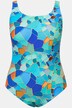Badpak, met print, zonder zachte cups, ronde hals