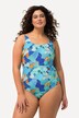 Badpak, met print, zonder zachte cups, ronde hals