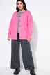Cardigan oversized à col V et motif cœur