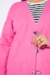Cardigan oversized à col V et motif cœur