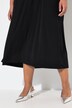 Robe en jersey à décolleté rond et manches courtes, avec couture empire et poches