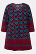 T-shirt long, imprimé frise, silhouette en A, manches 3/4