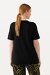 T-shirt, broderi, A-form, tunikaudskæring, korte ærmer