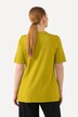 T-shirt, broderi, A-form, tunikaudskæring, korte ærmer