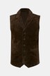 Chaleco JP 1880, piel, terciopelo suave, solapa