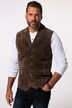 Chaleco JP 1880, piel, terciopelo suave, solapa