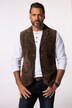 Chaleco JP 1880, piel, terciopelo suave, solapa