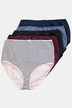 Culottes maxi, lot de 5. Taille haute. Rayures/uni