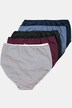 Culottes maxi, lot de 5. Taille haute. Rayures/uni
