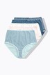 Culottes maxi, lot de 5. Taille haute. Rayures/uni