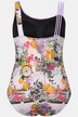 Maillot de bain avec bonnets souples, imprimé boussoles et triple bretelle