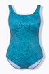 Costume da bagno senza coppe con righe e fascia sotto il seno
