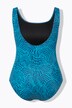 Costume da bagno senza coppe con righe e fascia sotto il seno