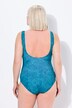 Costume da bagno senza coppe con righe e fascia sotto il seno