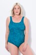 Costume da bagno senza coppe con righe e fascia sotto il seno