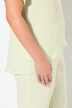 Musselin-bluse, oversized, tunikaudskæring, korte ærmer
