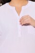 Mušelínová halenka, oversize, tunikový výstřih, krátké rukávy
