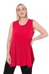 Žerzejový top, cípový lem, A střih, kulatý výstřih, bez rukávů