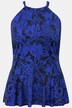 Tankini, koraller, peplum, softcups, halterneck-look