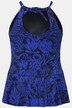 Tankini, koraller, peplum, softcups, halterneck-look
