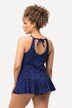 Tankini, koraller, peplum, softcups, halterneck-look