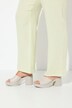 Rose slip-on-bukser i musseling, brede ben og elastisk linning