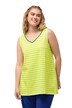 Top, pruhy, A střih, výstřih do V, bez rukávů