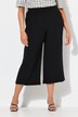Jupe-culotte à taille élastique. Jambe large, longueur mollet