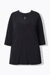 T-shirt long, décolleté en V et manches 3/4, coupe évasée
