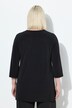 T-shirt long, décolleté en V et manches 3/4, coupe évasée