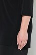 T-shirt long, décolleté en V et manches 3/4, coupe évasée