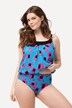 Tankini à motif léopard fluo, avec bonnets souples et bretelles réglables