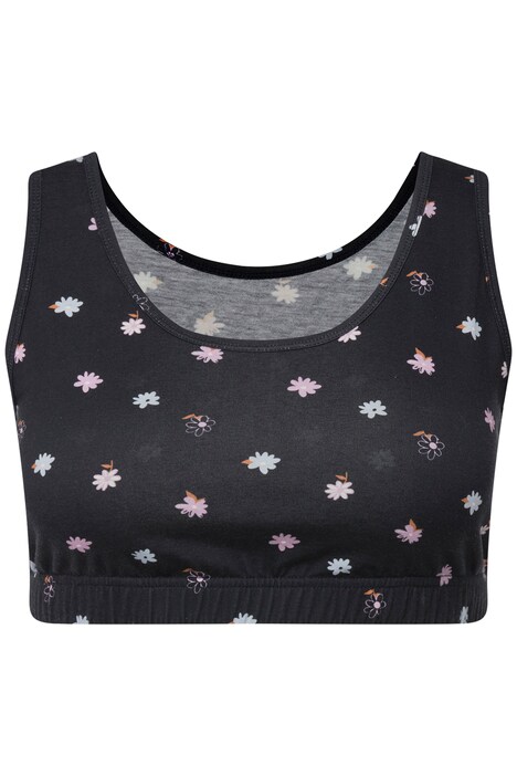 Bustier, květy, biobavlna