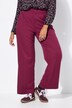 Pantalon taille haute à jambes larges et taille partiellement élastique