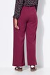 Pantalon taille haute à jambes larges et taille partiellement élastique