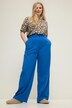 Pantaloni a vita alta con taglio della gamba ampio e cintura parzialmente elastica