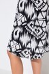 Robe oversize à col tunisien et manches courtes