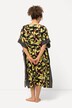 Kaftan, citroner, kant, V-udskæring, korte ærmer