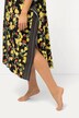 Kaftan, citroner, kant, V-udskæring, korte ærmer