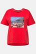 Camiseta, motivo fotográfico, oversize, cuello redondo, media manga