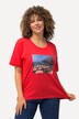 Camiseta, motivo fotográfico, oversize, cuello redondo, media manga