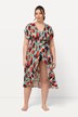 Kaftan, vlekkenmotief, strikbandje, korte mouwen