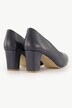 Leder-pumps, bølgesnit, bredde H