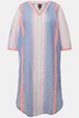 Kaftan, pruhy, oversize, výstřih do V, 3/4 rukávy