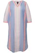 Kaftan, pruhy, oversize, výstřih do V, 3/4 rukávy
