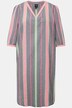 Kaftan, motiefstrepen, oversized, V-hals, 3/4-mouwen