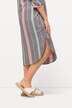 Kaftan, motiefstrepen, oversized, V-hals, 3/4-mouwen