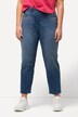 Jean Sarah avec pierres fantaisie, jambe étroite et taille stretch confortable
