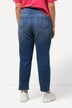 Jean Sarah avec pierres fantaisie, jambe étroite et taille stretch confortable